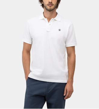 Polo en piqué de coton - El Ganso - Blanc