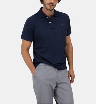 Polo en maille piquée - El Ganso - Bleu marine