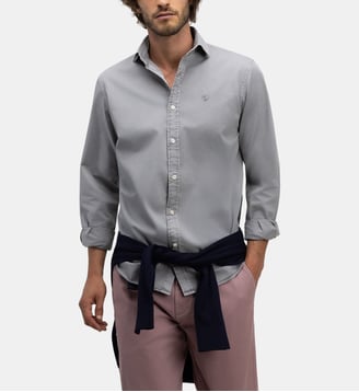 Chemise grise teinte aux minéraux - El Ganso - Gris