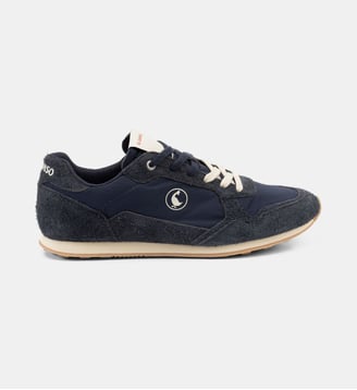 Baskets basses en nylon des années 80 - El Ganso - Bleu marine