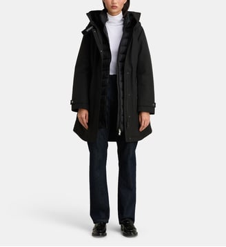 Parka Grand Col mi longue - Woolrich - Black