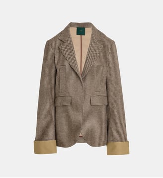 Blazer Harry pied-de-poule  - Jejia - Beige et noir