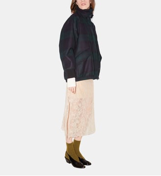 Manteau court Fox en laine tartan - Roseanna - Tartan