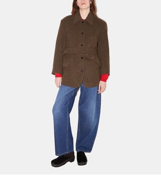 Manteau court Leny en laine - Roseanna - Beige