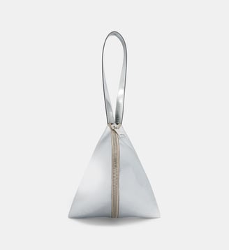 Sac Fortune Cookie en cuir - Roseanna - Silver