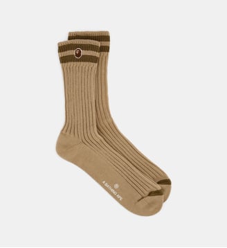 Chaussettes Chunky Ribbed - A BATHING APE ® - Beige