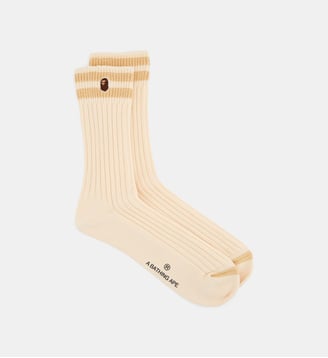 Chaussettes Chunky Ribbed - A BATHING APE ® - Ivory