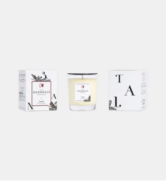 Santal - Bougie Parfumée - Geodesis - Blanc