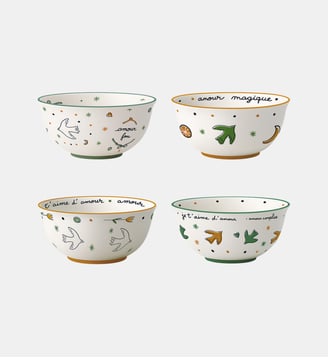 Ensemble de 4 coupelles - Opjet Paris - Multicolore