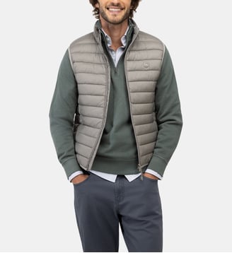 Gilet matelassé à col montant - El Ganso - Taupe