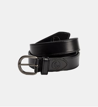 Ceinture en cuir pleine fleur - El Ganso - Noir