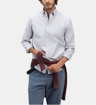 Chemise Oxford à col américain - El Ganso - Vert