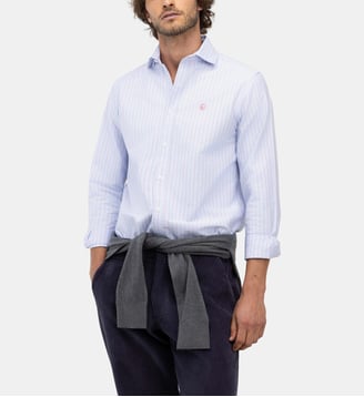 Chemise Oxford de boucher - El Ganso - Bleu