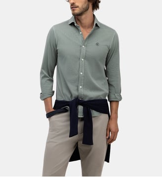 Chemise en maille de coton - El Ganso - Vert