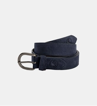 Ceinture classique en cuir suédé - El Ganso - Bleu marine