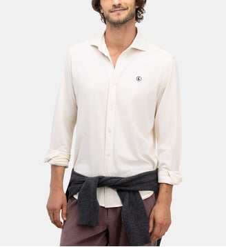 Chemise Simple en maille de coton - El Ganso - Gris