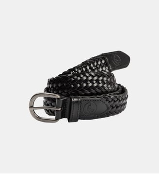 Ceinture en cuir tressé - El Ganso - Noir