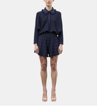 Top Col dentelle - Molli - Indigo