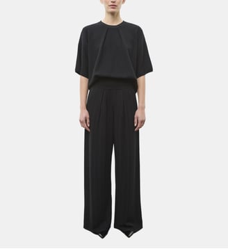 Pantalon Fluide en Maille - Molli - Noir profond
