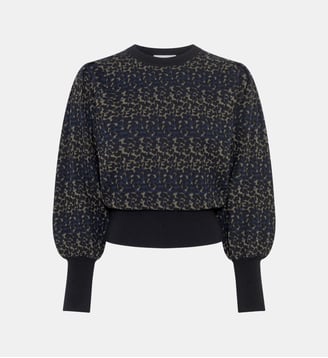 Top à col rond jacquard - Molli - Multicolore