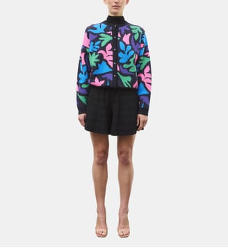Cardigan Col Rond jacquard - Molli - Multicolore