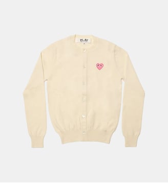 Cardigan col rond - Comme des Garçons PLAY - Natural