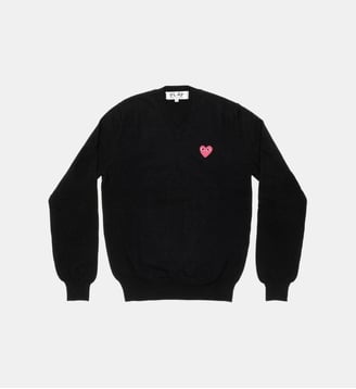 Pull col V - Comme des Garçons PLAY - Black