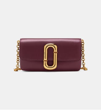 Sac pochette Scene Wallet on Chain - Marc Jacobs - Bordeaux