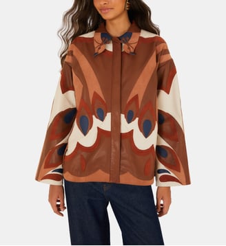 Chemise Graphic Bird en cuir - Farm Rio - Brown