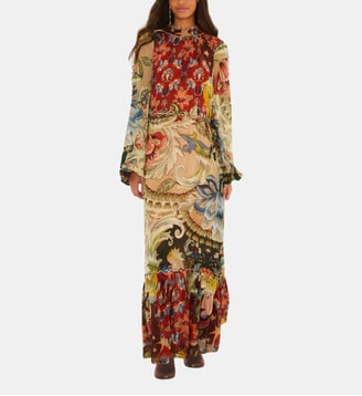 Robe maxi Lunar Boho à manches longues - Farm Rio - Multicolore
