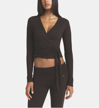 Wrap Top cache-coeur - Skims - Marron