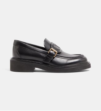 Mocassins Signature à boucle en cuir - Valentino Garavani - Nero