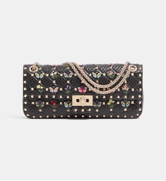 Sac moyen porté épaule Rockstud Spike - Valentino Garavani - Noir