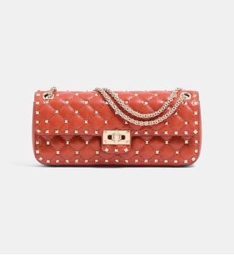 Sac moyen porté épaule Rockstud Spike - Valentino Garavani - Rouge