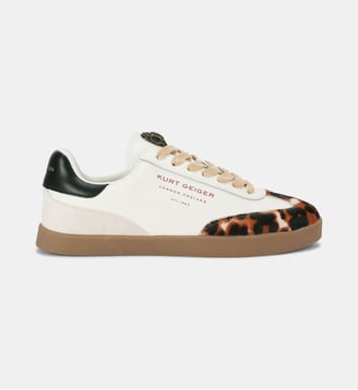 Sneakers Barbican - Kurt Geiger London - Beige et léopard