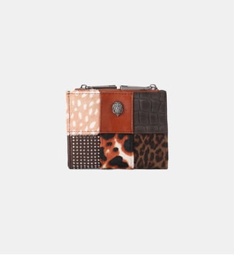 Porte-monnaie mini Celia - Kurt Geiger London - Animalier marron