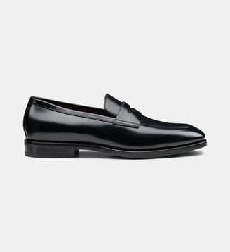 Mocassin Penny en cuir - Santoni - Noir