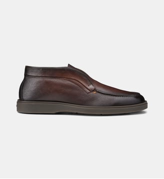 Desert Boot en cuir foulonné - Santoni - Marron