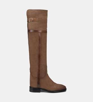 Botte classique en daim Seta - Santoni - Marron