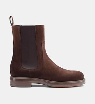 Bottines Chelsea - Santoni - Marron
