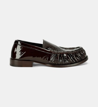 Mocassins en cuir brillant - Dries Van Noten - Olive