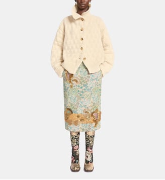 Cardigan Texturé en laine - Dries Van Noten - Écru