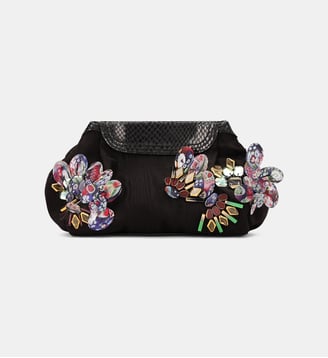 Sac pochette brodé - Dries Van Noten - Black