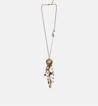 Sautoir à pendentifs et chaînes frangées - Dries Van Noten - Laiton