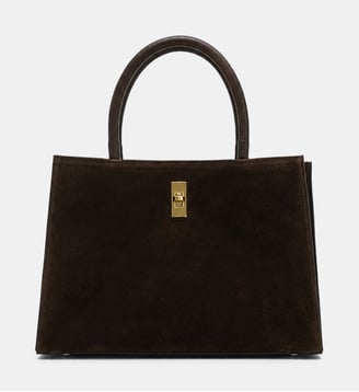 Sac à main Guillemette Suède - Cherry Paris - Chocolat