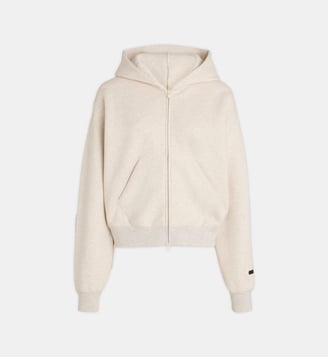 Hoodie zippé en coton mélangé - Fear Of God - Beige clair