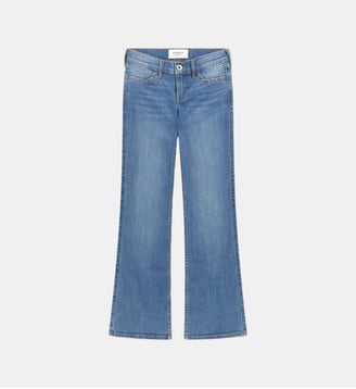Jean Sparkle bootcut taille basse - Abercrombie Kids - Bleu clair