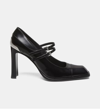 Peep toes Mary Jane à talon - McQueen - Black