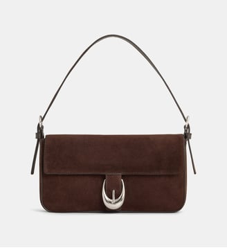 Sac à main Harlow daim - Staud - Espresso