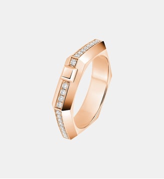 Bague en or rose et pavé diamants - Petit modèle - Messika - Or rose